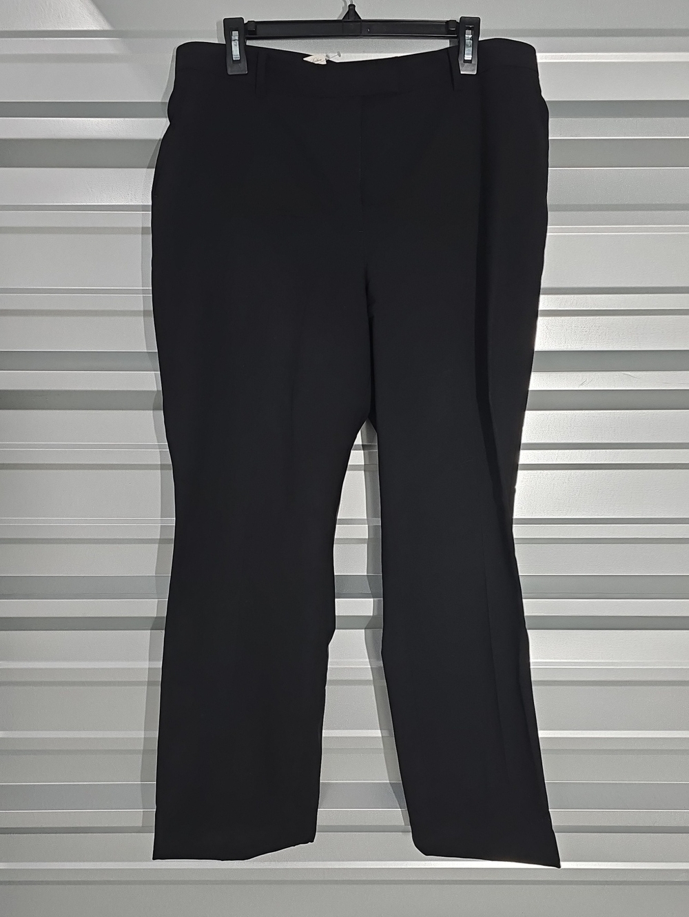 Brooks Brothers Black Straight-Leg Dress Pants
